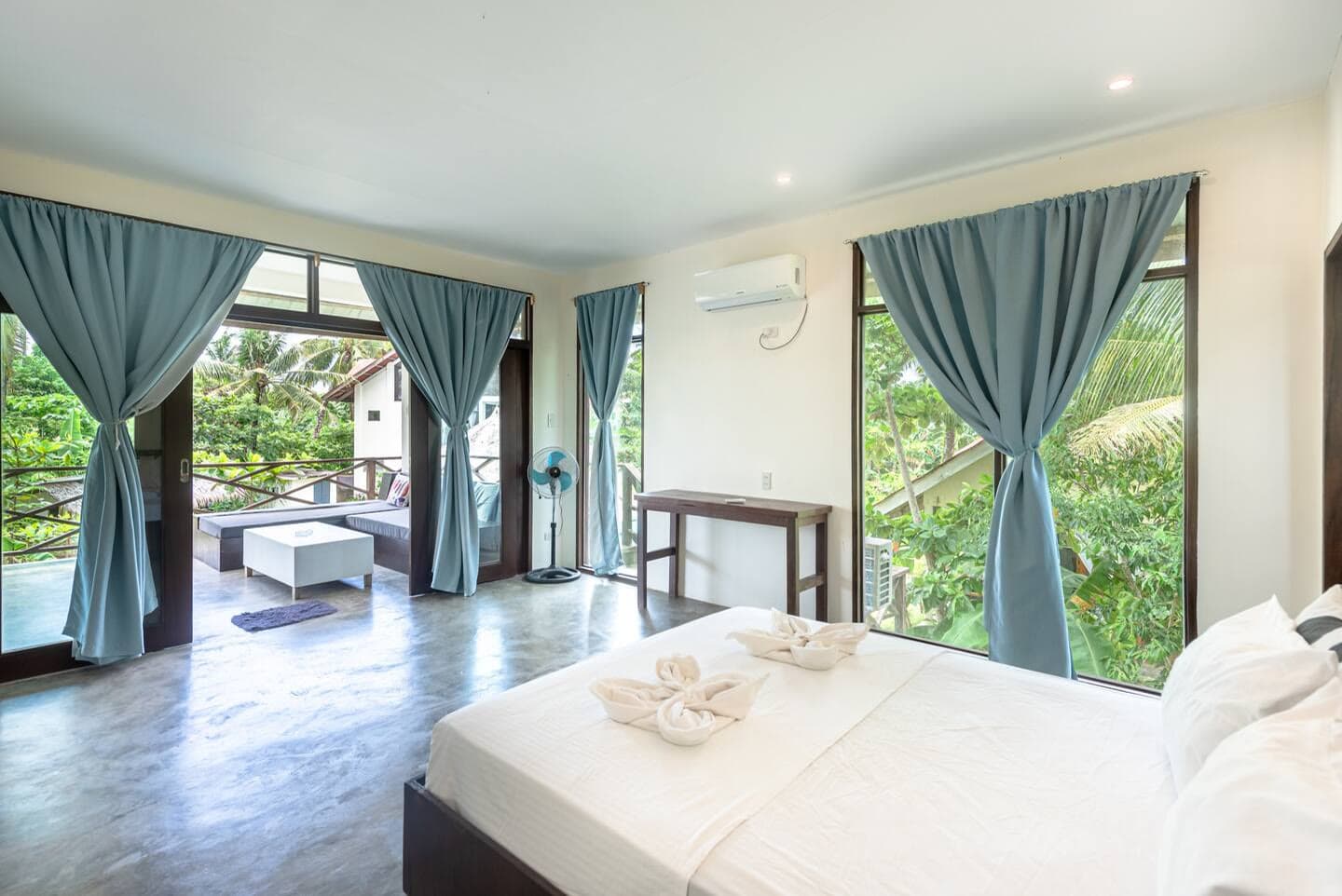 Bright, air-conditioned Garden Room at Ohana Resort Siargao